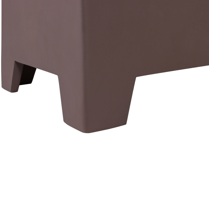 WOOOD Zina Lågt Sidobord i Fiberlera - Brun