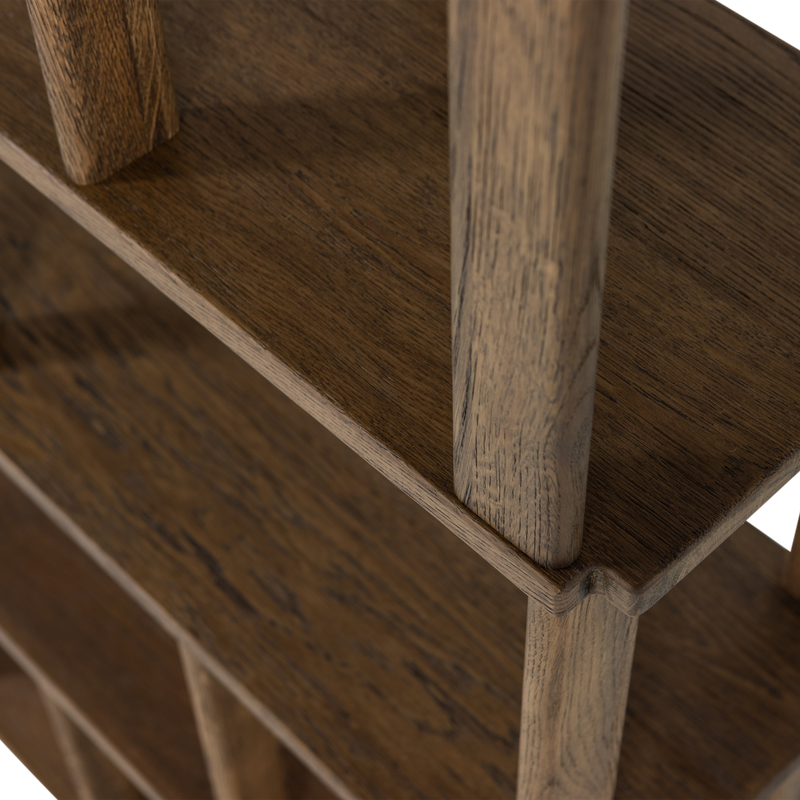 WOOOD RISS Bokhylla i Ek Natur 186x90 cm