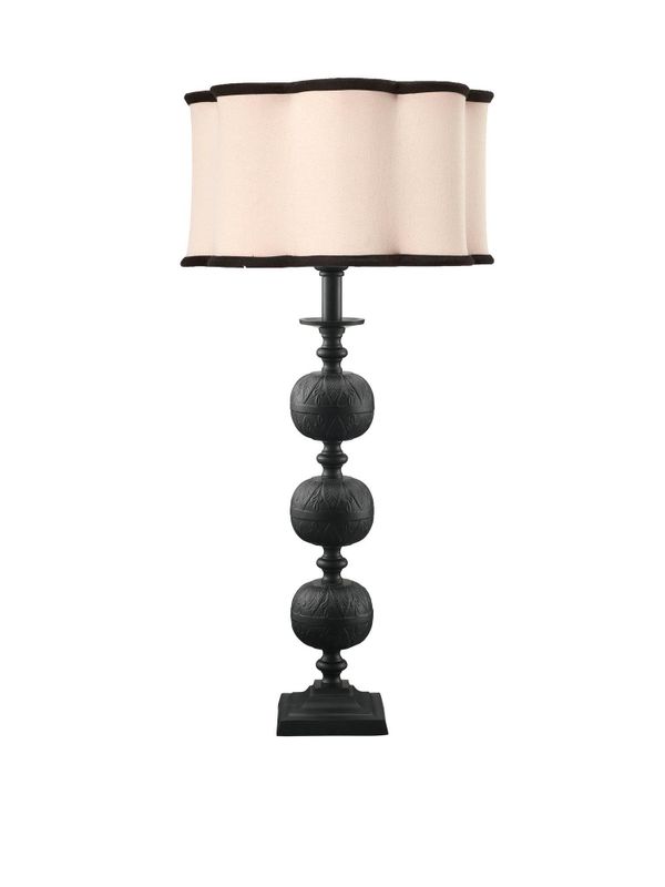 PR Home Flory bordslampa Natur/svart 70 cm