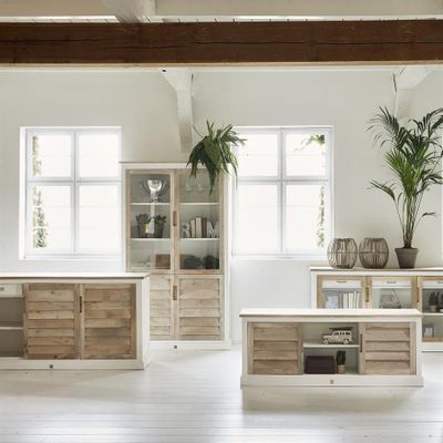 Riviera Maison Pacifica mediebänk brun