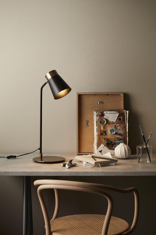 PR Home Luna skrivbordslampa Svart 60 cm