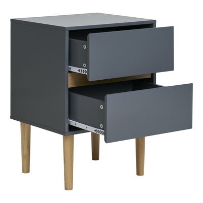 House Nordic Bisley Sidobord Mörkgrå