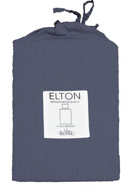 Redlunds Elton Påslakanset Navy 150x210 50x60 cm