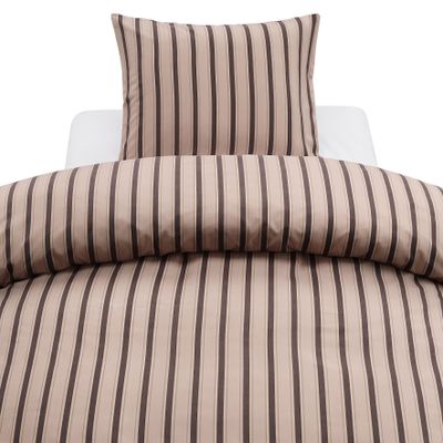 Borganäs Miranda Microfiber påslakanset brun 150x210 cm 2 delar