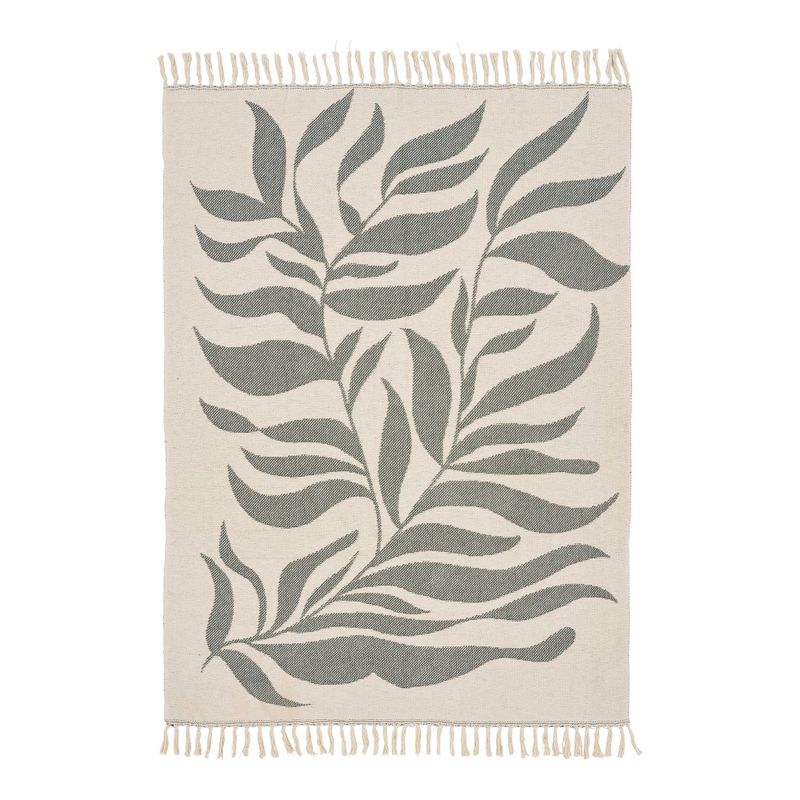 House Nordic Loni Plaid - Pläd, sand/grön, 130x180 cm