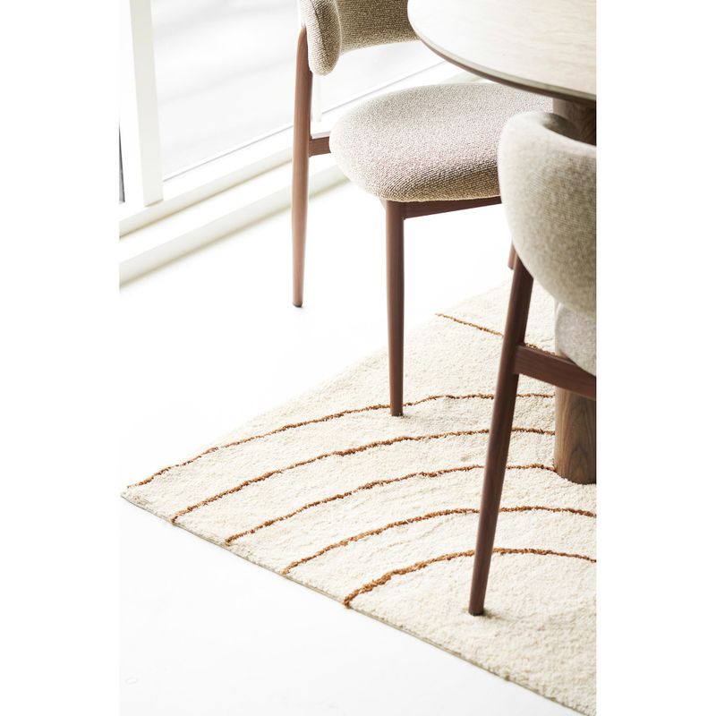 House Nordic Tampa Matta - Bomull med tryck, beige, 160x230 cm
