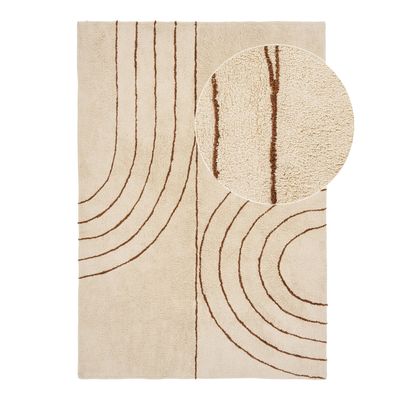 House Nordic Tampa Matta - Bomull, Beige, 200x300 cm