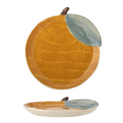 Bloomingville Mini Agnes Tallrik, Orange, Stengods - 6-pack