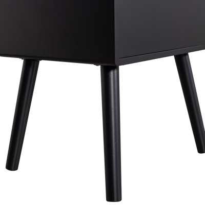 WOOOD Ozzy Sängbord Högt Svart Trä