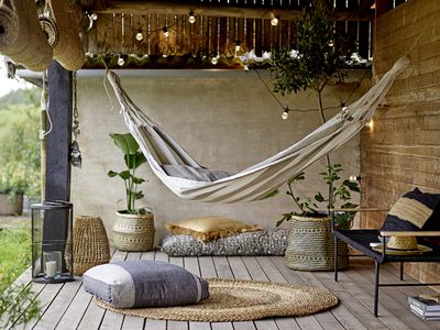 Bloomingville Mundo Bänk, Svart, Metall