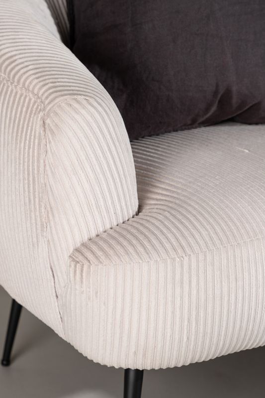 Venture Home Derry Fåtölj i Beige Sammet