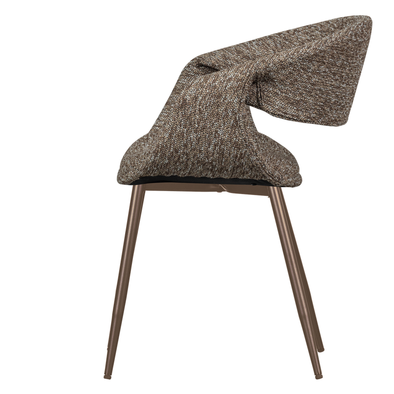 WOOOD Yossi Matstol i Brun med Kopparben, 2 st