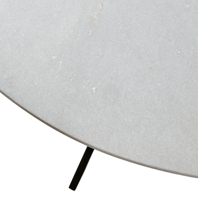 Affari of Sweden MILAN Bord, Vit/svart 120 cm