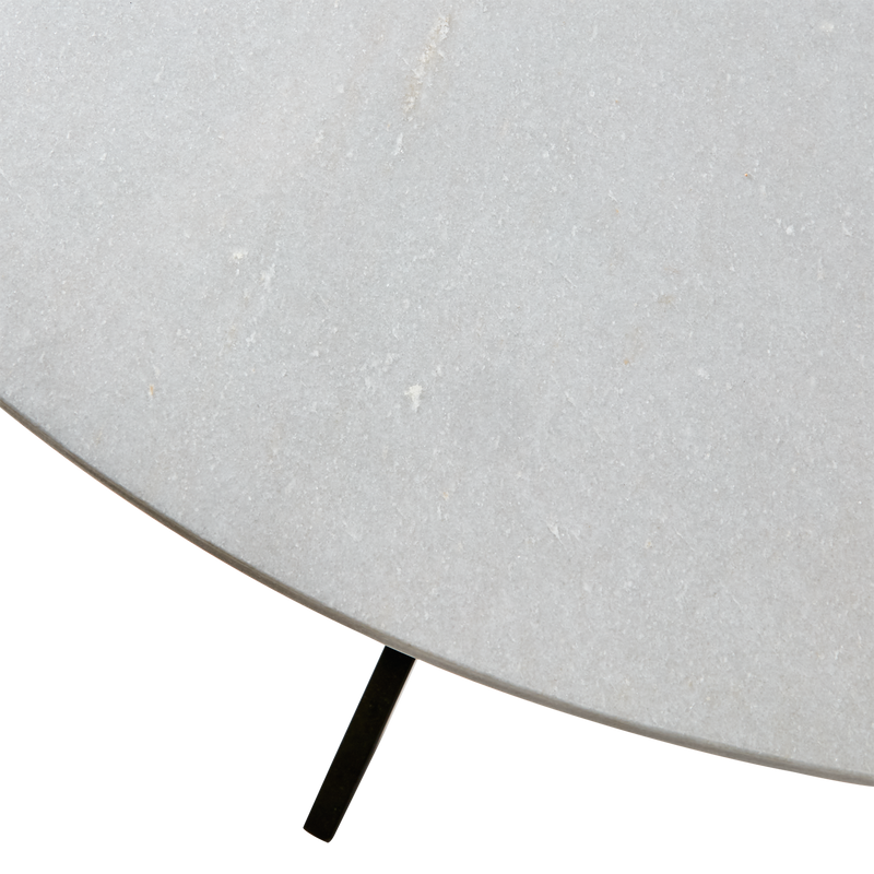 Affari of Sweden MILAN Bord, Vit/svart 120 cm