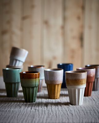 Affari of Sweden COSTA Kopp M, Blå/flerfärgad 12-pack