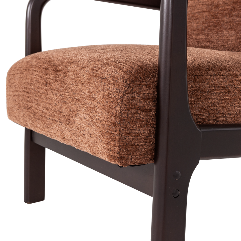 WOOOD Mark Fåtölj Chenille Brun