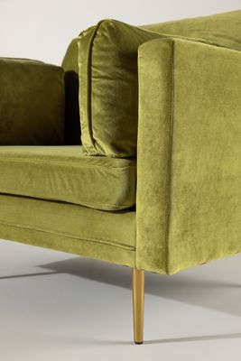 Venture Home Boom Fåtölj i Grön Sammet