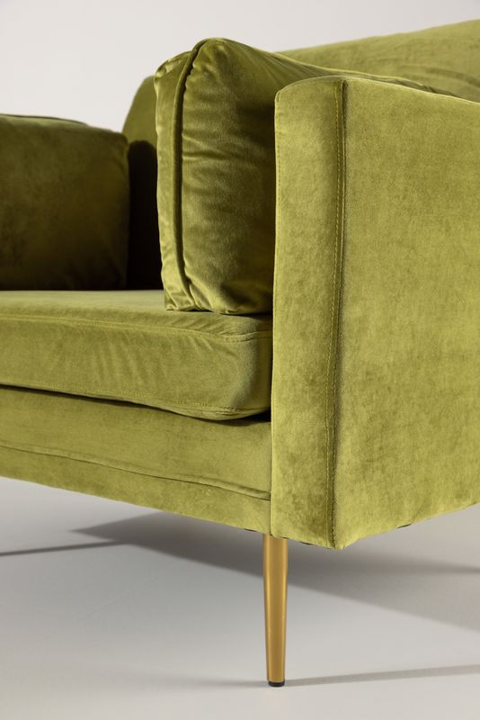 Venture Home Boom Fåtölj i Grön Sammet