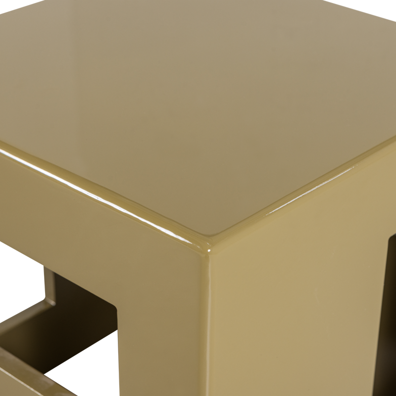 vtwonen Modern Sidobord i MDF Trä med Högglans, Honungsgult