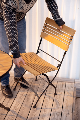 Brafab Brewer Fällstol Svart/Teak