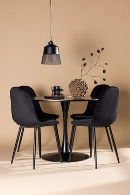 Venture Home Matgrupp Glade med 4st Matstolar Polar