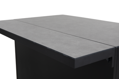 Brafab Fornax Hylla Svart 139x30 cm