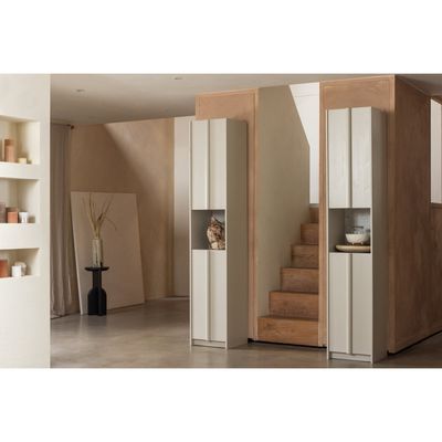 WOOOD Basu Litet Skåp 40cm Furu Dammet med Betongdekor