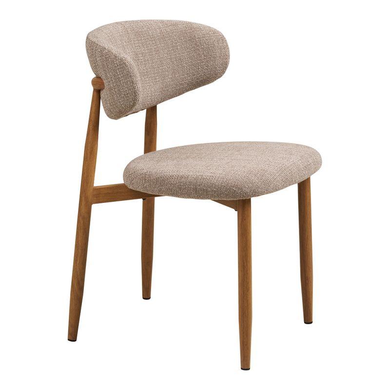 House Nordic Levanto Matstol Sand / Naturell 2-pack