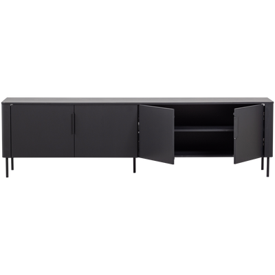 WOOOD Gunnar TV-bänk 200 cm Matt Svart FSC-certifierad