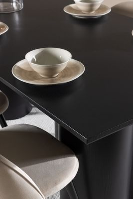 Venture Home Olivia Matbord med Velvet Matstol