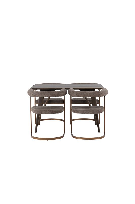 Venture Home Matgrupp Kaseindon med Stolar Morning