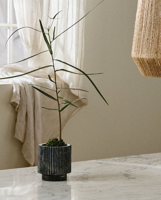 Nordal LOON Kruka i Grön Marmor