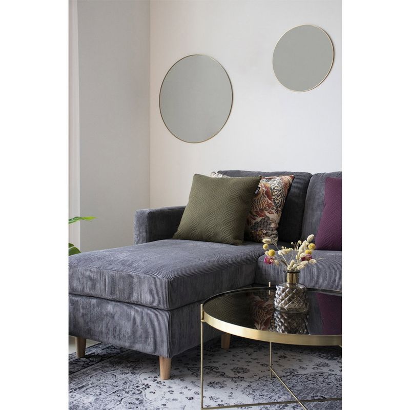 House Nordic Jersey Spegel Mässing Look 40 cm