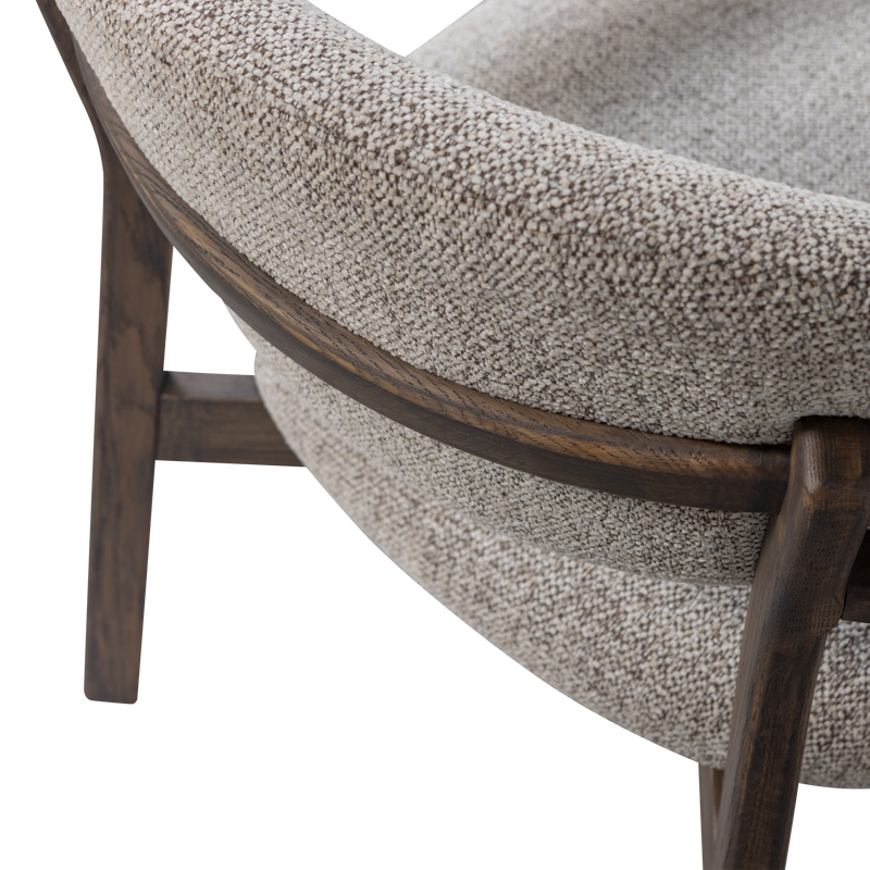 WOOOD Udar Fåtölj Natur med Träram Brun