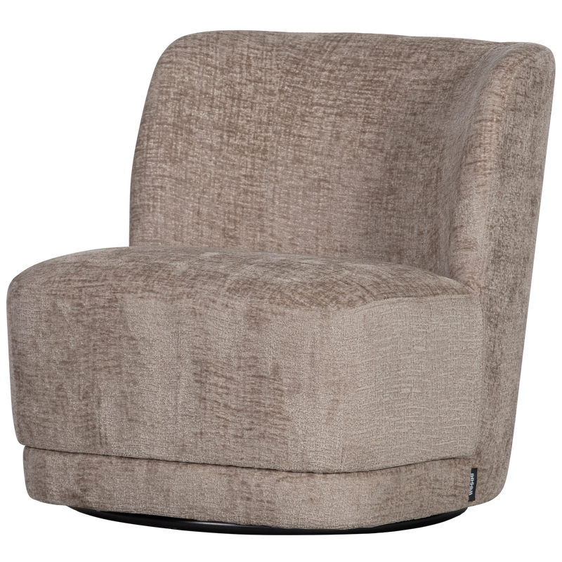 WOOOD Atty Snurrfåtölj i Sammet Sand