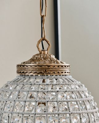 Nordal Crystal lampa med glasprismor, medium