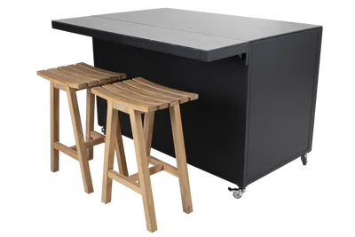 Brafab Fornax Stor Utekök Svart/Teak