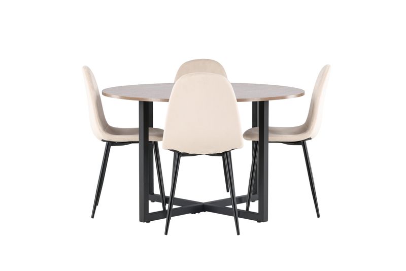 Venture Home Matgrupp Durango med 4st Matstolar Polar