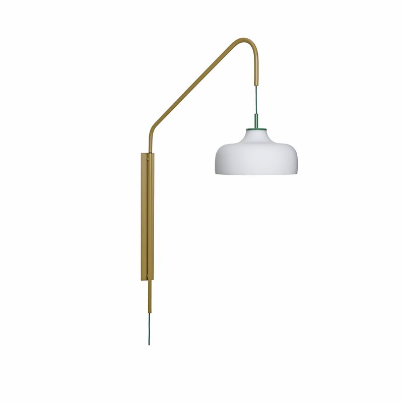 Hübsch Current Vägglampa Grön Khaki