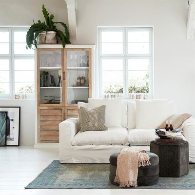 Riviera Maison Pacifica vitrinskåp brun