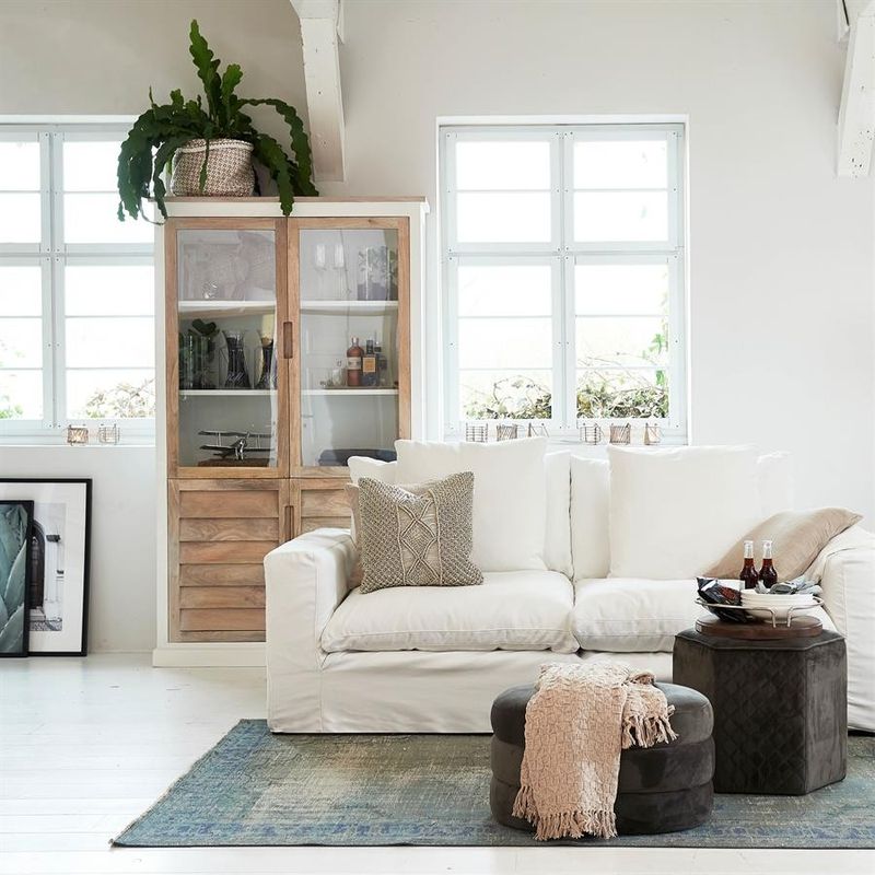 Riviera Maison Pacifica vitrinskåp brun