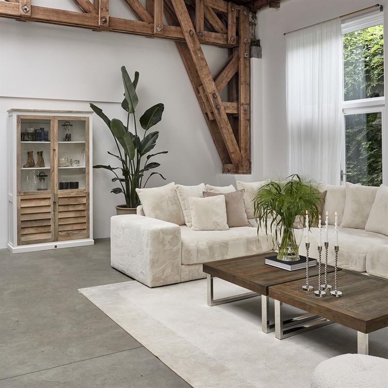 Riviera Maison Pacifica vitrinskåp brun