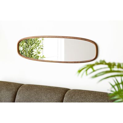 House Nordic Luxon oval spegel natur, 40 × 150 cm