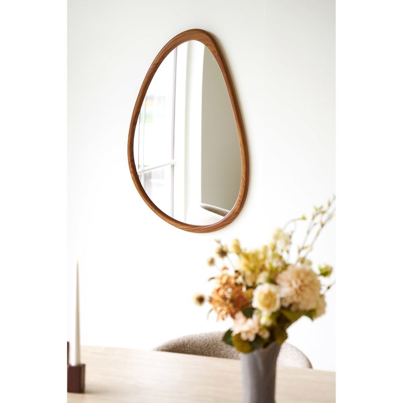 House Nordic Luxon Spegel - Organisk Trälook, 50x80 cm