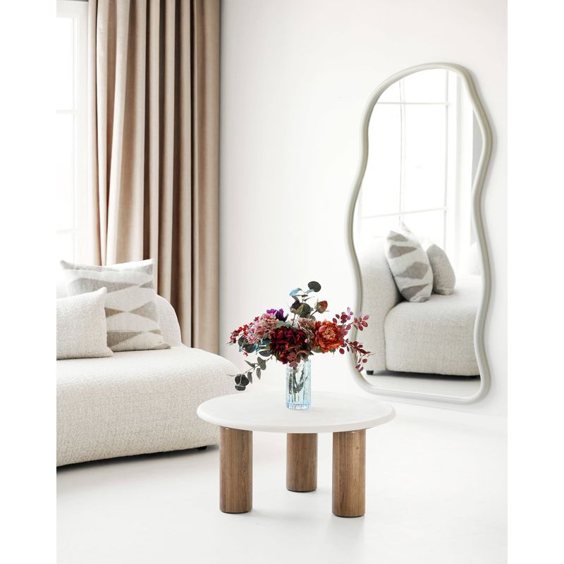 House Nordic Bega Spegel - Organisk form, beige, 89x180 cm