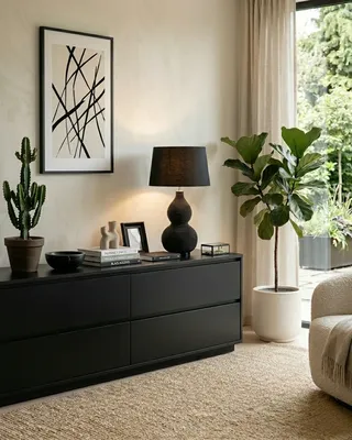 By Rydéns Lofty bordslampa H55 cm svart matt