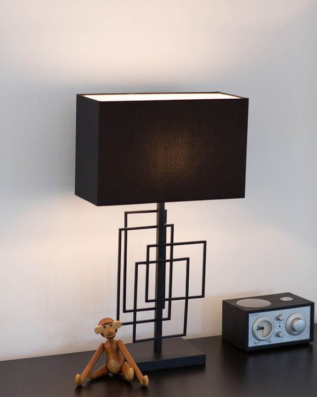 By Rydéns Paragon bordslampa H52 cm svart matt
