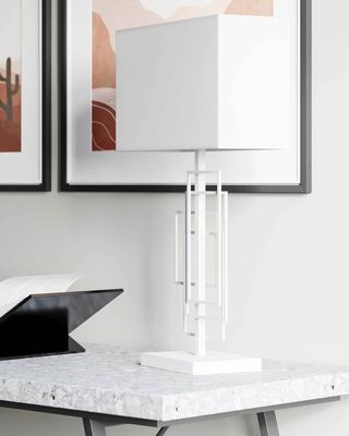By Rydéns Paragon bordslampa H69 cm vit matt