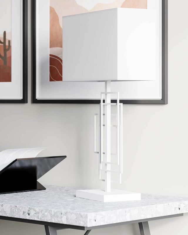 By Rydéns Paragon bordslampa H69 cm vit matt