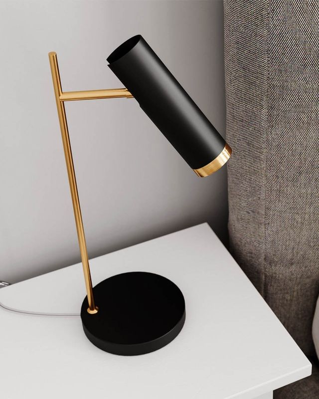 By Rydéns Puls bordslampa svart matt 49 cm